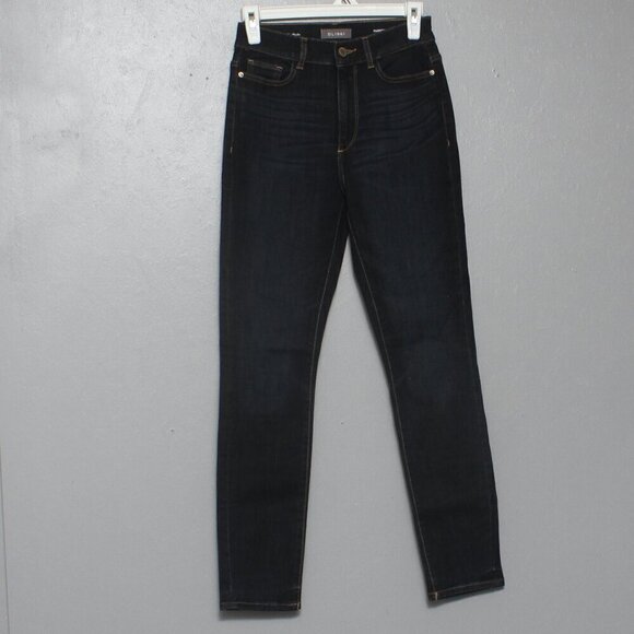 DL1961 farrow skinny high rise instascuplt Willoughby dark wash jeans - Picture 1 of 14
